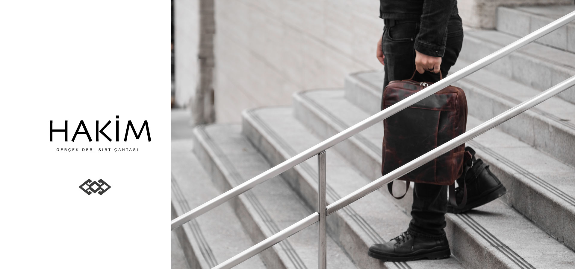 Hakim Hakiki Deri Sırt Çantası