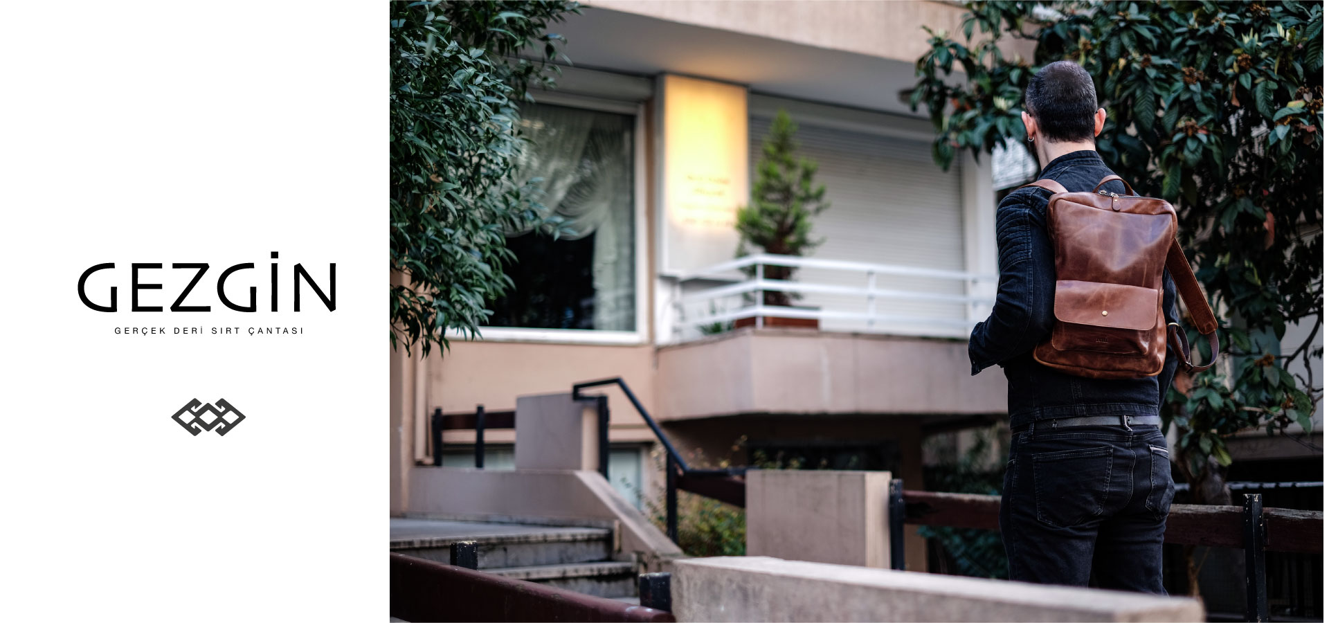Gezgin Hakiki Deri Sırt Çantası