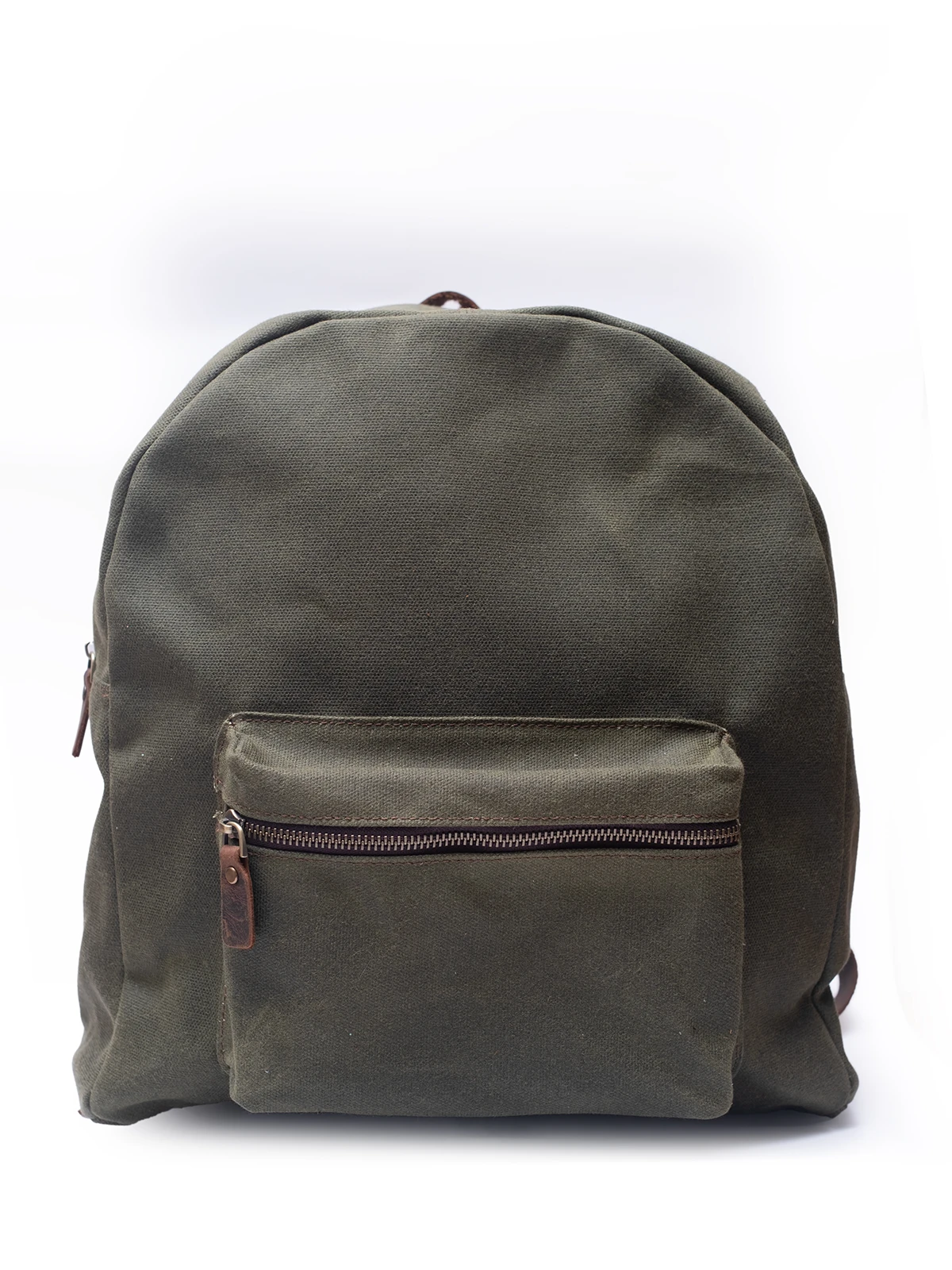 Haki Kanvas - Kestane Deri