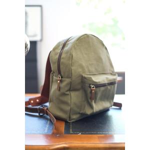 SADAK Gerçek Deri & Doğal Kanvas Fermuarlı Sırt Çantası